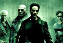 Keanu Reeves in nel film Matrix.