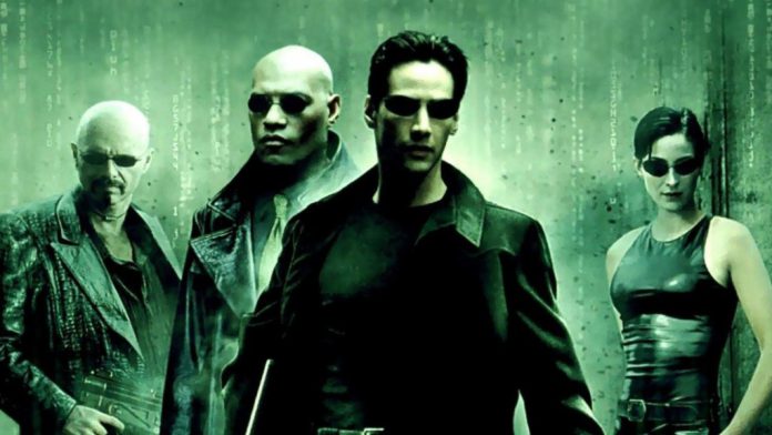 Keanu Reeves in nel film Matrix.