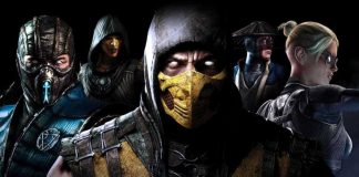Il personaggio Scorpion nel videogioco Mortal Kombat.
