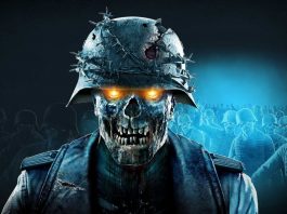 Uno zombie nel gioco Zombie Army 4.