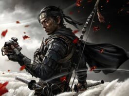 In foto il samurai protagonista del videogame Ghost of Tsushima.