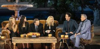 La reunion dei protagonisti della serie Friends.