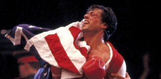 Sylvester Stallone nel film Rocky IV.