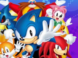 In foto Sonic e i protagonisti del videogioco Sonic Origins Plus.