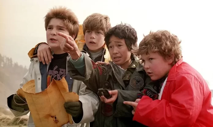 In foto i protagonisti del film I Goonies.