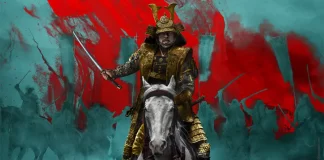 Una immagine del poster della serie Shogun.