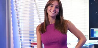 La conduttrice del programma Skillz.