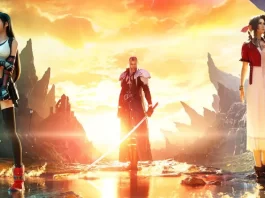 Il poster dell'action RPG Final Fantasy VII Rebirth.