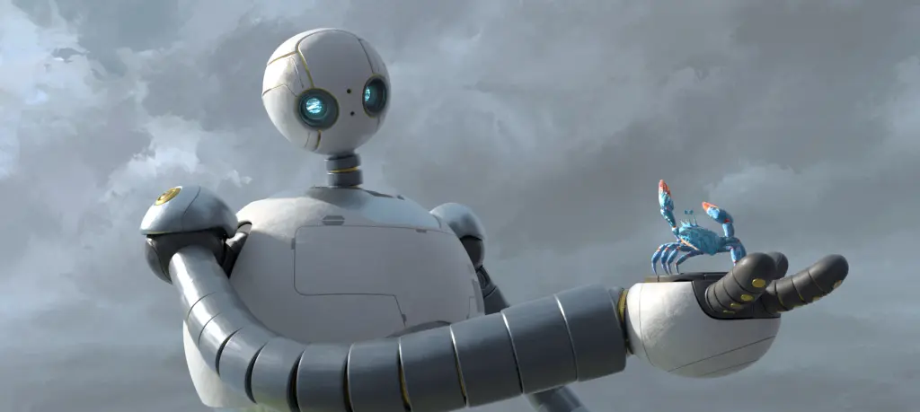 Recensione Il robot selvaggio in foto il protagonista Roz