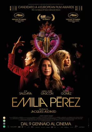 In foto le protagoniste del film Emilia P&eacute;rez nel poster ufficiale.