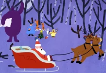 In foto una immagine del film animato Il grande Natale degli animali.