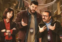 Salvatore Esposito nella locandina della serie Piedone - Uno sbirro a Napoli.