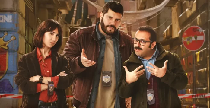 Salvatore Esposito nella locandina della serie Piedone - Uno sbirro a Napoli.