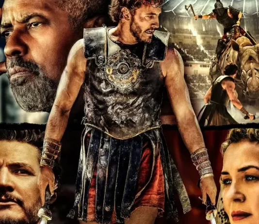 In foto Paul Mescal nella locandina de Il Gladiatore 2.