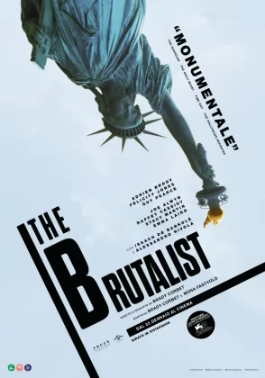 La foto del poster del film The Brutalist.
