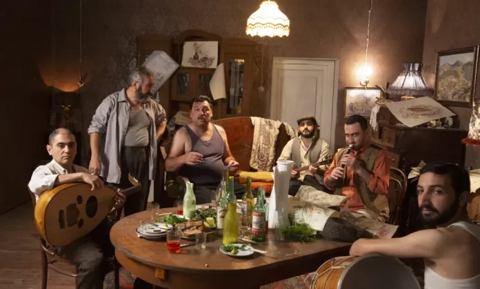 In foto alcuni attori del film Amerikatsi.