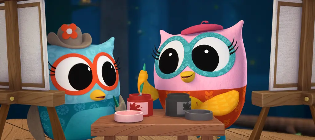 Due personaggi della serie Le avventure di Eva.