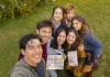 Non è un paese per single: la clip con Felicia Kingsley, arriva la playlist ufficiale In foto Cristiano Caccamo con il cast della serie Non è un paese per single.