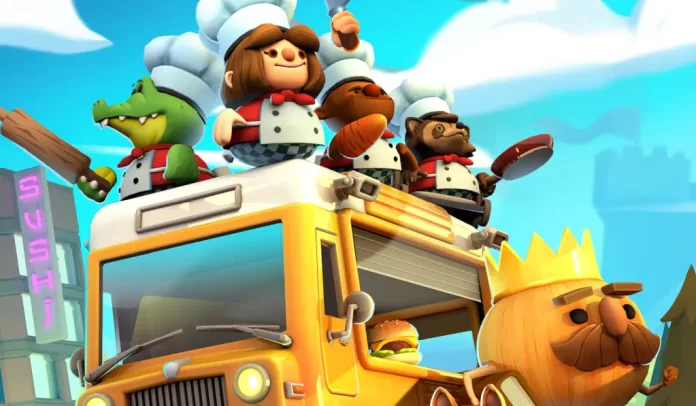 In foto la copertina del gioco cooperativo Overcooked 2.