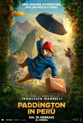 In foto l'orso Paddington nel poster di Paddington in Per&ugrave;.