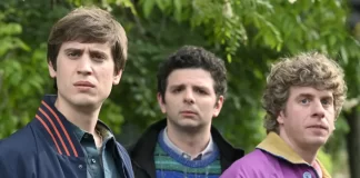 In foto i protagonisti del film Tornando a Est.