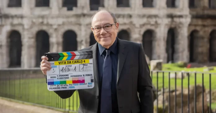 Carlo Verdone batte il primo ciak in Vita da Carlo 4.