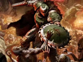 Il marine protagonista del videogioco DOOM: The Dark Ages.