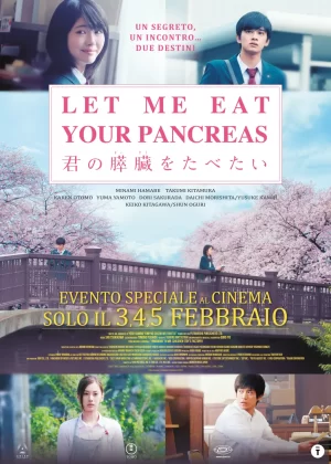 Il poster del film Let Me Eat Your Pancreas.