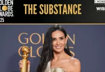Demi Moore vince il Golden Globe come protagonista di The Substance.