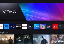 Una immagine del sistema operativo per Smart TV VIDAA.