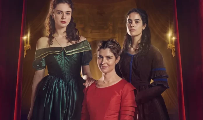 Vittoria Puccini, Caterina Ferioli e Adriana Savarese nella serie Belcanto.