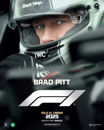 Il primo poster del film F1 con Brad Pitt.