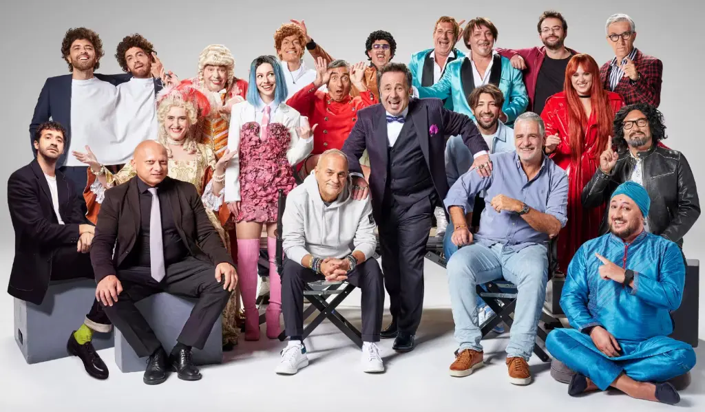 Una foto della quinta edizione del programma Gialappashow.