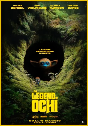 Il poster del film The Legend of Ochi con la nuova data di uscita.