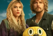 Millie Bobby Brown e Chris Pratt nel film The Electric State.