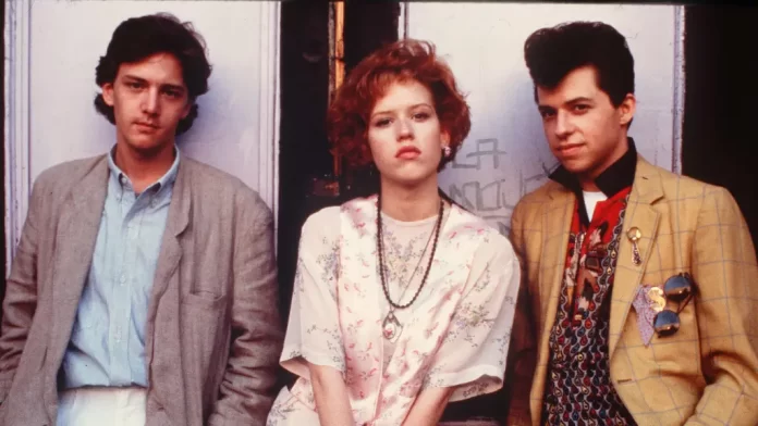 Molly Ringwald, Jon Cryer e Andrew McCarthy in Bella in rosa.