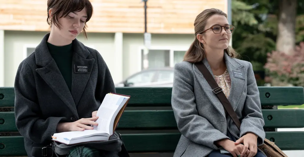 Una scena del film Heretic.