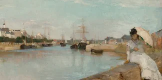 In foto il quadro Il porto a Lorient di Berthe Morisot.
