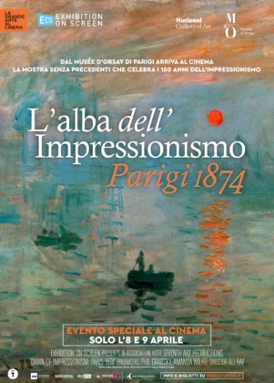 Il poster del documentario L'alba dell'Impressionismo. Parigi 1874.