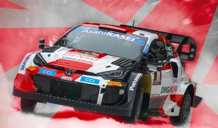 In foto una macchina che sfreccia nel gioco WRC Generations.