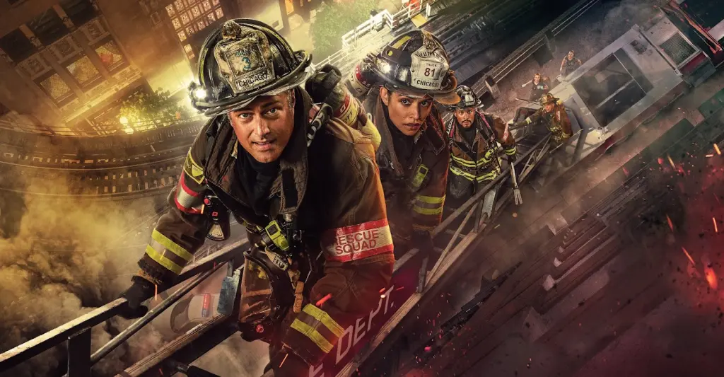 I protagonisti della serie TV Chicago Fire.