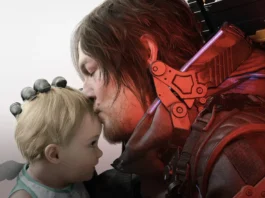 In foto Norman Reedus nel videogioco Death Stranding 2: On the Beach.