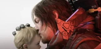 In foto Norman Reedus nel videogioco Death Stranding 2: On the Beach.