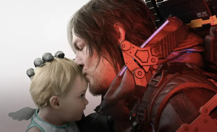 In foto Norman Reedus nel videogioco Death Stranding 2: On the Beach.