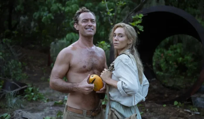 Jude Law e Vanessa Kirby nel film Eden.