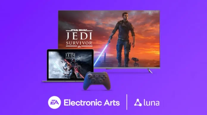 L'immagine che annuncia l'arrivo dei giochi EA nel servizio Amazon Luna.