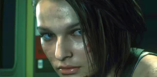 Jill Valentine nella versione Apple di Resident Evil 3.