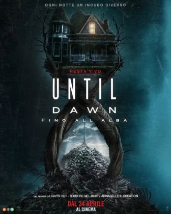 Il poster del film Until Dawn: Fino all&rsquo;alba.