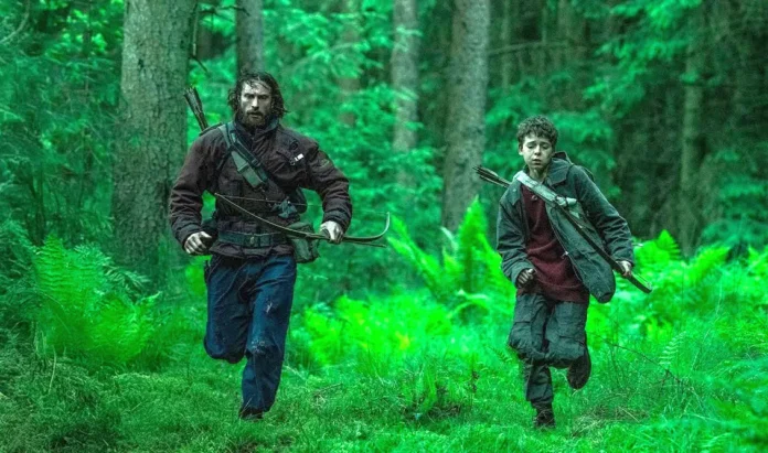 Aaron Taylor-Johnson nel film 28 anni dopo.
