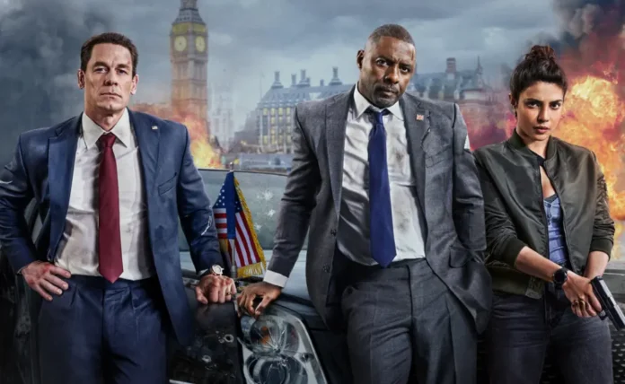 Idris Elba e John Cena nel film Capi di stato in fuga.